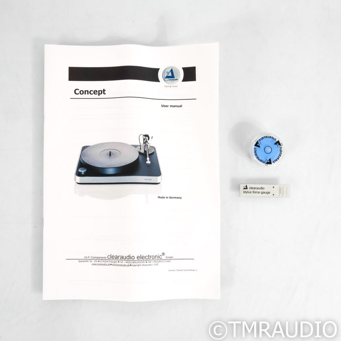 Clearaudio Concept Belt Drive Turntable; Ortofon Blue MM Cartridge