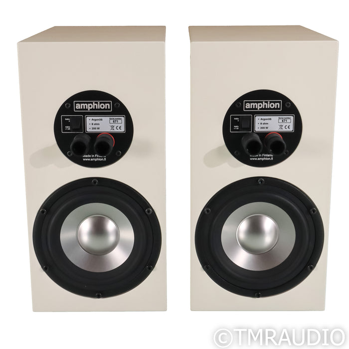 Amphion Argon 3s Bookshelf Speakers; Full White Pair