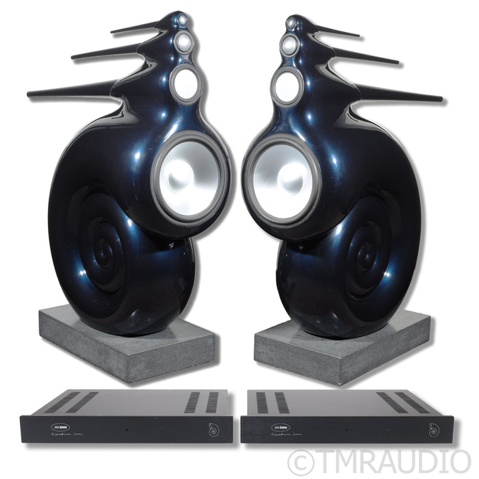Bowers & Wilkins Nautilus Floorstanding Speakers; Midnight Blue Pair