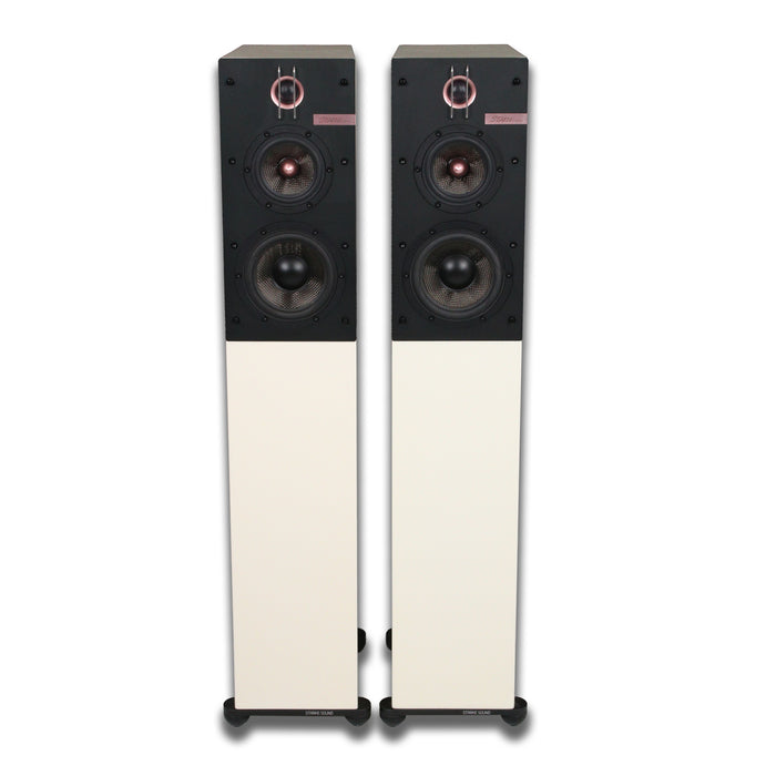 Starke Sound IC-H2 Floorstanding Speakers; Piano White Pair
