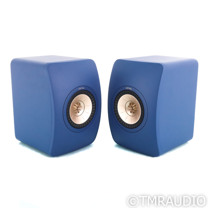 KEF LS50 Meta Bookshelf Speakers; Royal Blue Pair