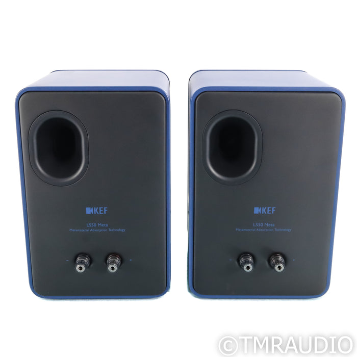 KEF LS50 Meta Bookshelf Speakers; Royal Blue Pair