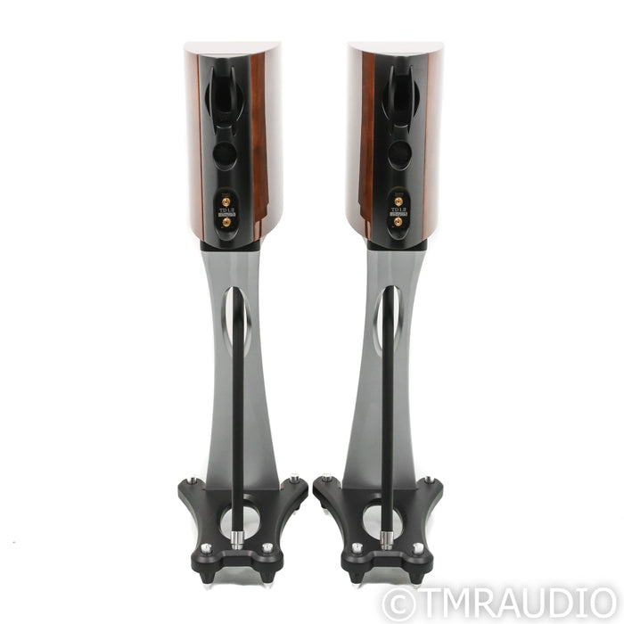 Raidho Acoustics TD1.2 Bookshelf Speakers; Gloss Walnut Pair w/ Stands