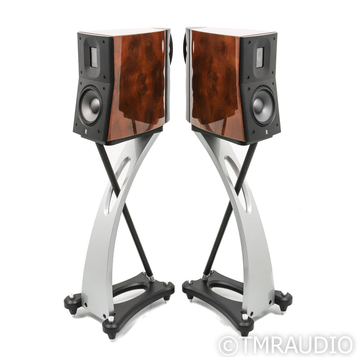 Raidho Acoustics TD1.2 Bookshelf Speakers; Gloss Walnut Pair w/ Stands