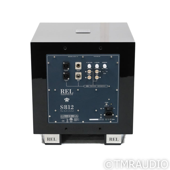 REL Acoustics S/812 12" Powered Subwoofer; Piano Black