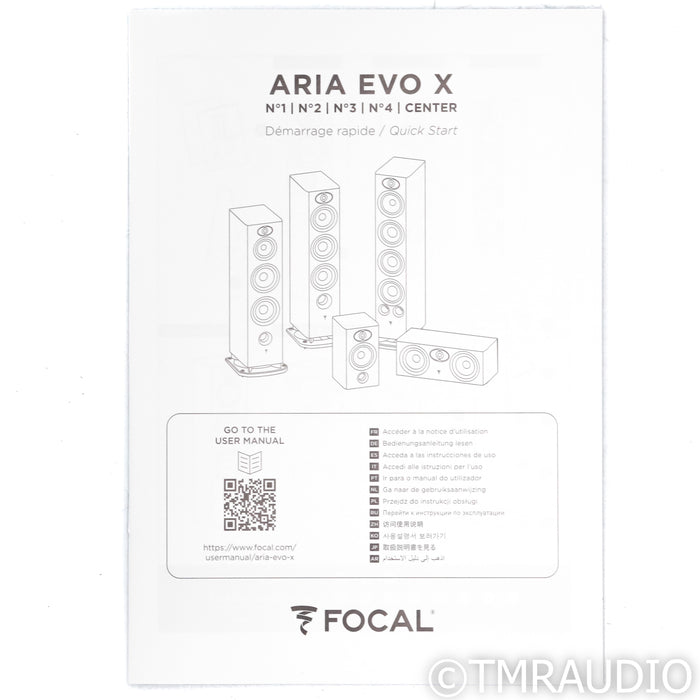 Focal Aria Evo X No. 4 Floorstanding Speakers; Moss Green High Gloss Pair (Used)