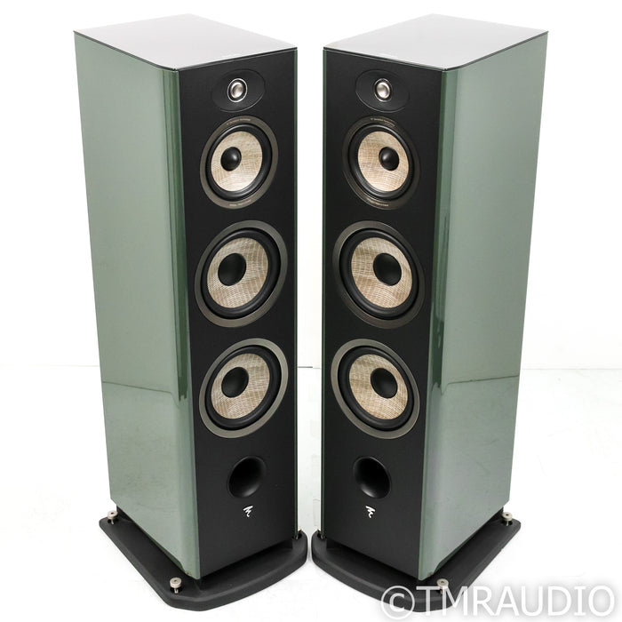 Focal Aria Evo X No. 4 Floorstanding Speakers; Moss Green High Gloss Pair (Used)