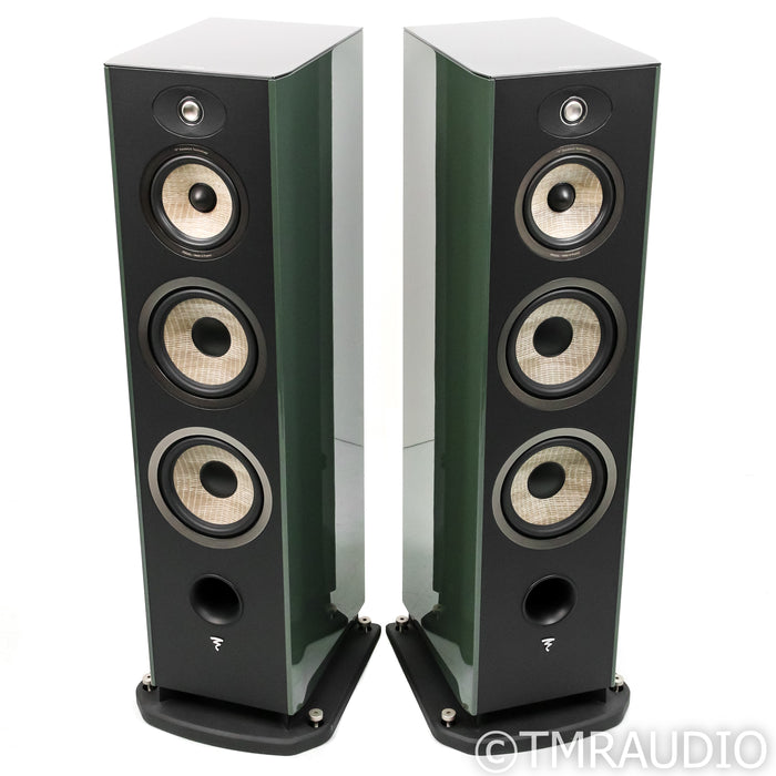 Focal Aria Evo X No. 4 Floorstanding Speakers; Moss Green High Gloss Pair (Used)