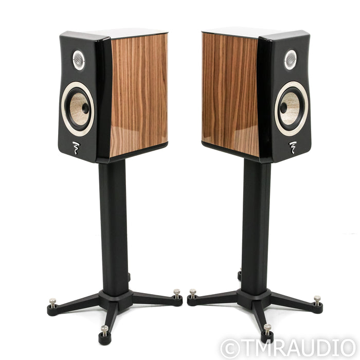 Focal Kanta No. 1 Bookshelf Speakers with Stands; Walnut HG Pair (Used)