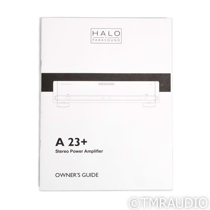 Parasound Halo A 23+ Stereo Power Amplifier