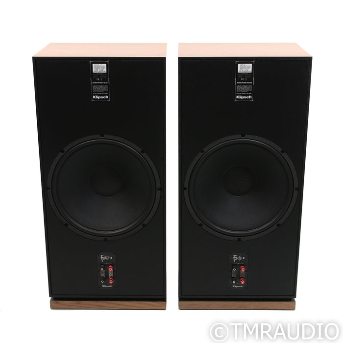 Klipsch Forte III Floorstanding Speakers; American Walnut Pair