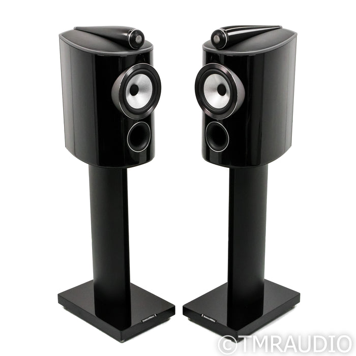 Bowers & Wilkins 805 D4 Bookshelf Speakers with Stands; Gloss Black Pair