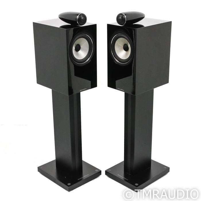 Bowers & Wilkins 705 S2 Bookshelf Speakers; Gloss Black Pair w/ Stands