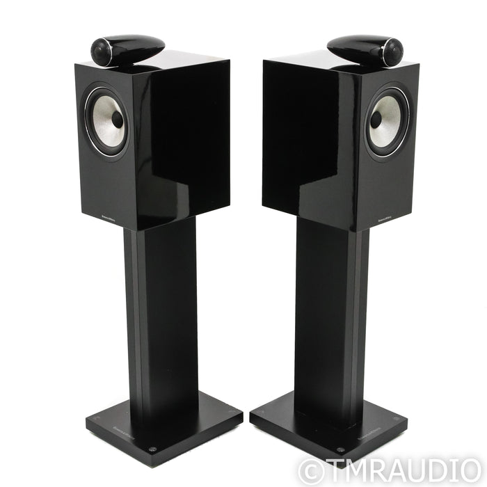 Bowers & Wilkins 705 S2 Bookshelf Speakers; Gloss Black Pair w/ Stands