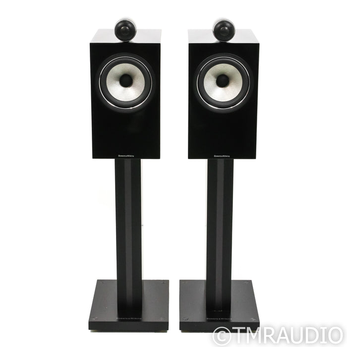 Bowers & Wilkins 705 S2 Bookshelf Speakers; Gloss Black Pair w/ Stands
