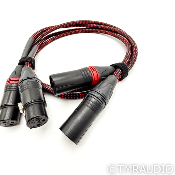 Black Cat 3202 XLR Cables, 1m Pair Balanced Interconnects