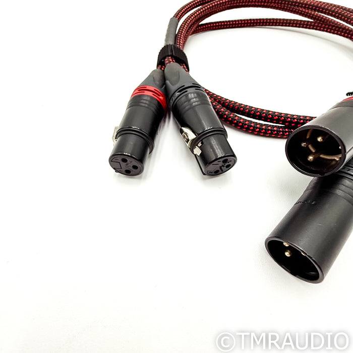 Black Cat 3202 XLR Cables, 1m Pair Balanced Interconnects