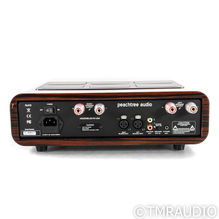 Peachtree Audio GaN400 Stereo Power Amplifier; Gloss Ebony Mocha