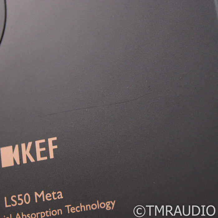 KEF LS50 Meta Bookshelf Speakers; LS-50; Black Pair w/ Stands