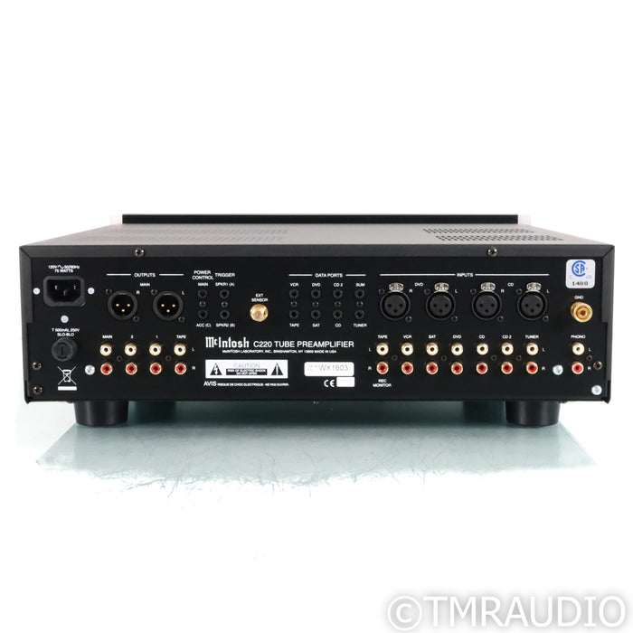 McIntosh C220 Stereo Tube Preamplifier; MM Phono