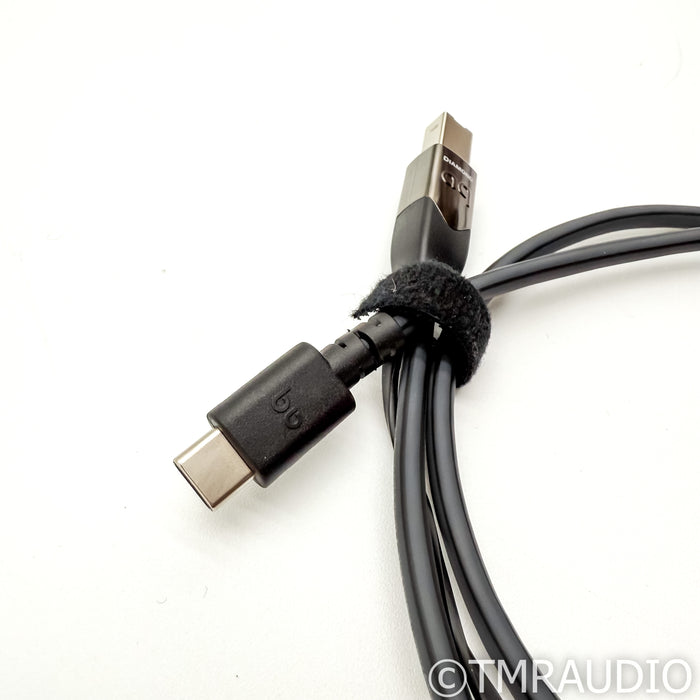AudioQuest Diamond USB C to USB B Cable; 0.75m Digital Interconnect; 72v DBS