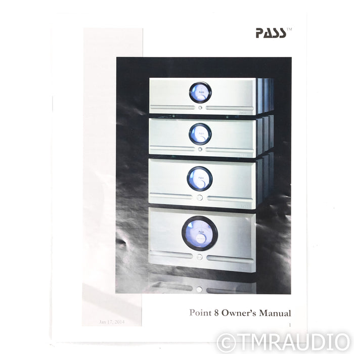 Pass Labs X250.8 Stereo Power Amplifier