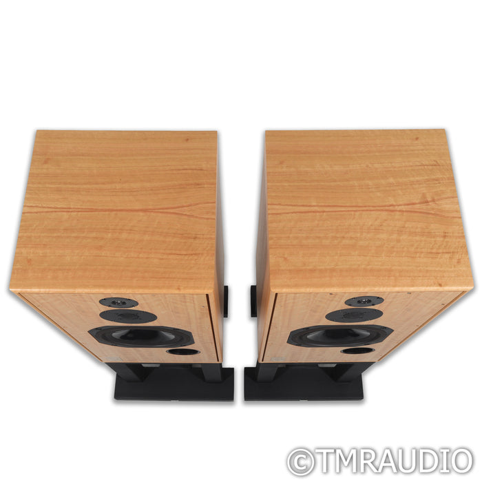 Harbeth Super HL5+ Bookshelf Speakers; Eucalyptus Pair w/ Sound Anchors Stands