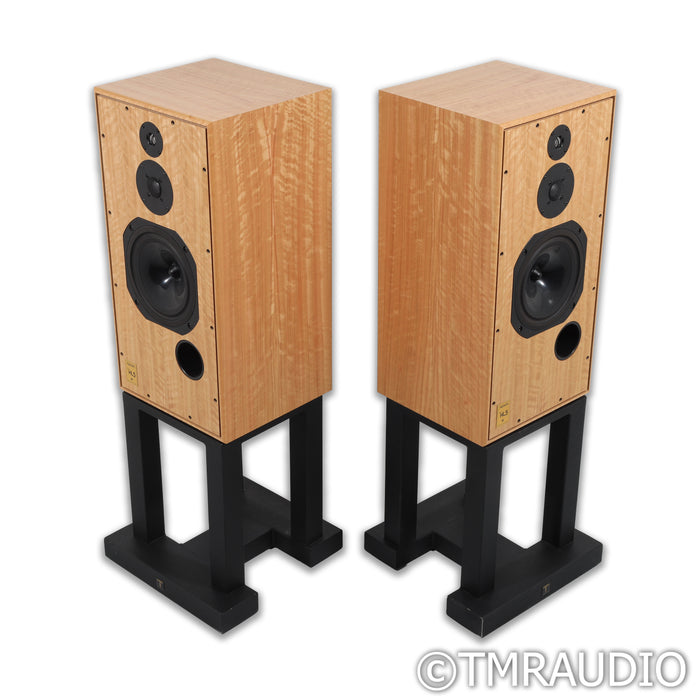 Harbeth Super HL5+ Bookshelf Speakers; Eucalyptus Pair w/ Sound Anchors Stands