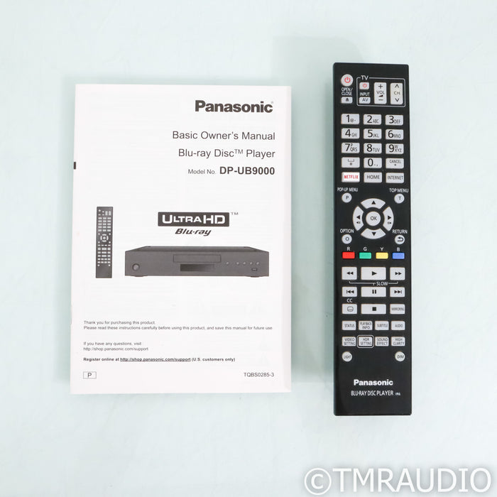Panasonic DP-UB9000P1K Ultra HD Blu-ray Player; CD