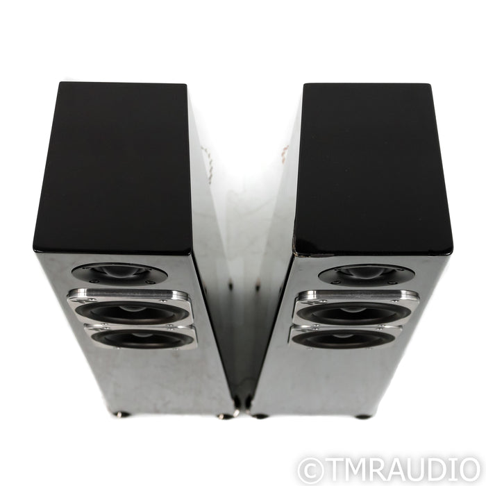 Totem Acoustic Tribe Tower Floorstanding Speakers; Gloss Black Pair w/ Gaia III