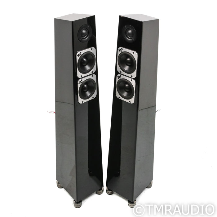 Totem Acoustic Tribe Tower Floorstanding Speakers; Gloss Black Pair w/ Gaia III