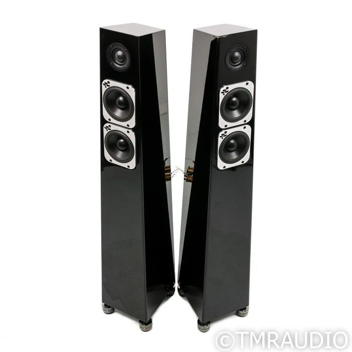 Totem Acoustic Tribe Tower Floorstanding Speakers; Gloss Black Pair w/ Gaia III