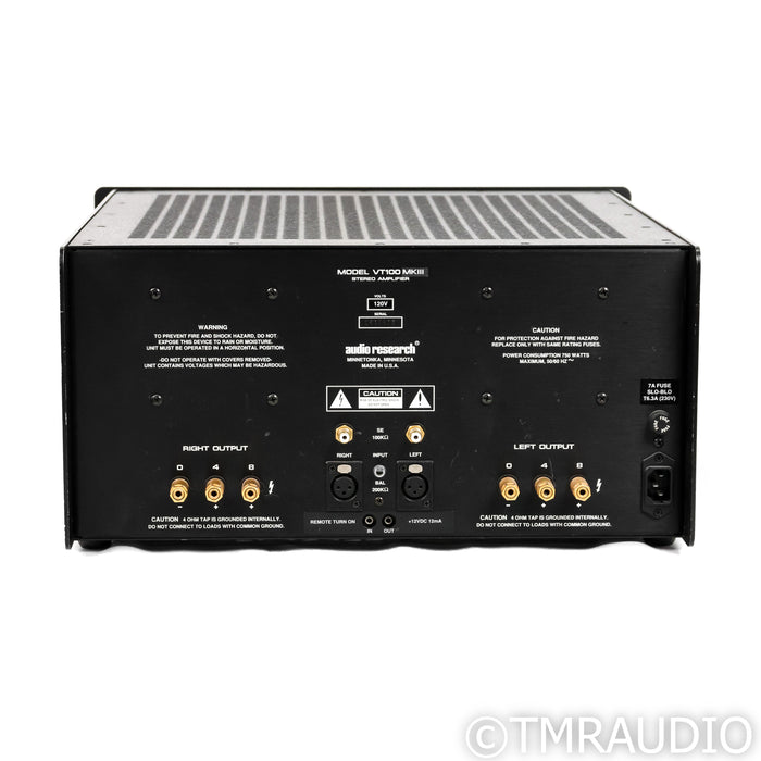 Audio Research VT100 Mk III Stereo Tube Power Amplifier