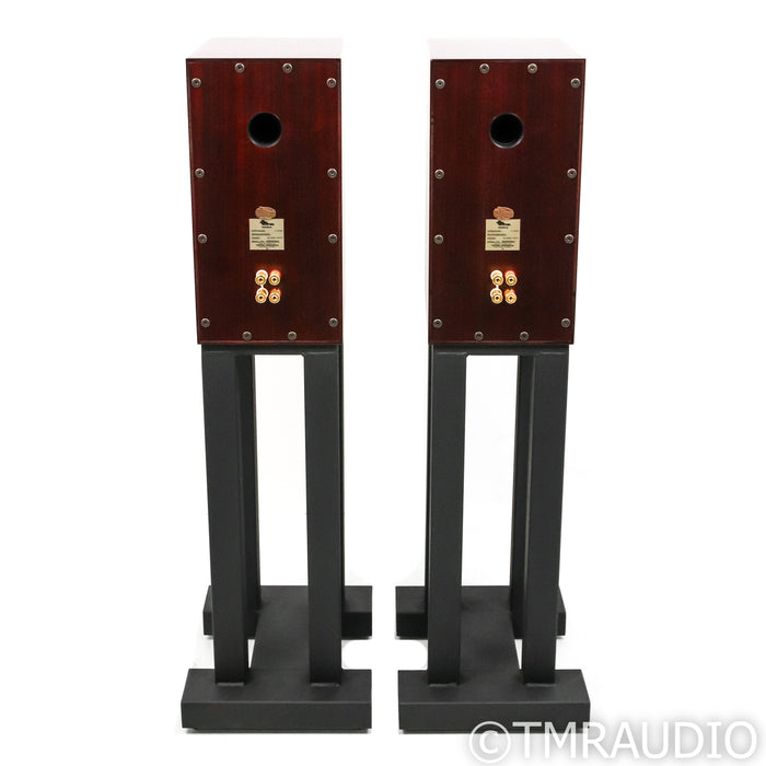 Totem Mani 2 Signature Bookshelf Speakers; Mahogany Pair w/ Sound Anchors Stands