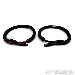 Cable Research Lab Gold XLR Cables; 1m Pair Balanced Interconnects