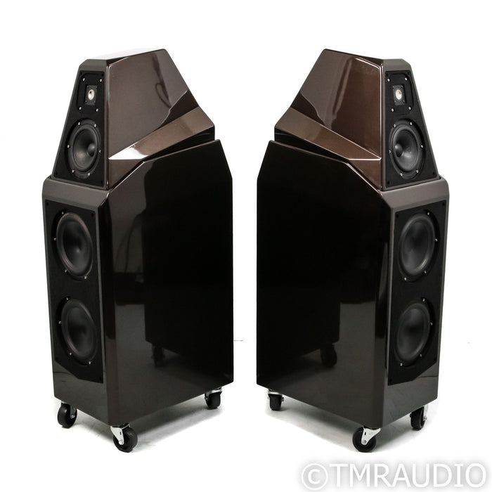 Wilson Audio Sasha W/P s1 Floorstanding Speakers; Macadamia Brown / Black Pair