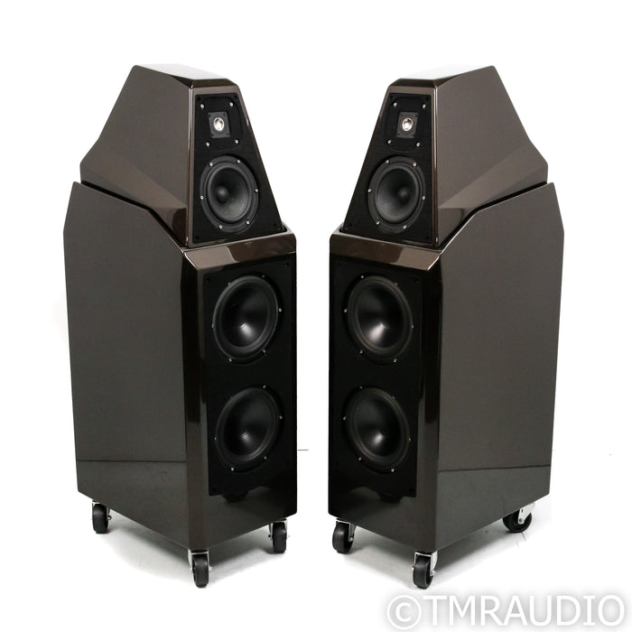 Wilson Audio Sasha W/P s1 Floorstanding Speakers; Macadamia Brown / Black Pair