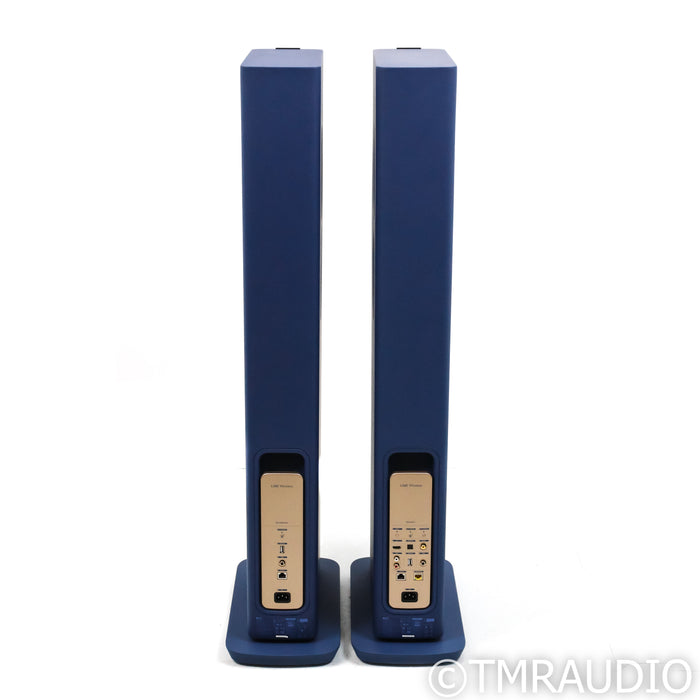 KEF LS60 Wireless Active Floorstanding Speakers; Royal Blue Pair