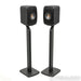 KEF LSX II Wireless Bookshelf Speakers; Carbon Black Pair with Stands