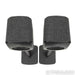 KEF LSX II Wireless Bookshelf Speakers; Carbon Black Pair with Stands