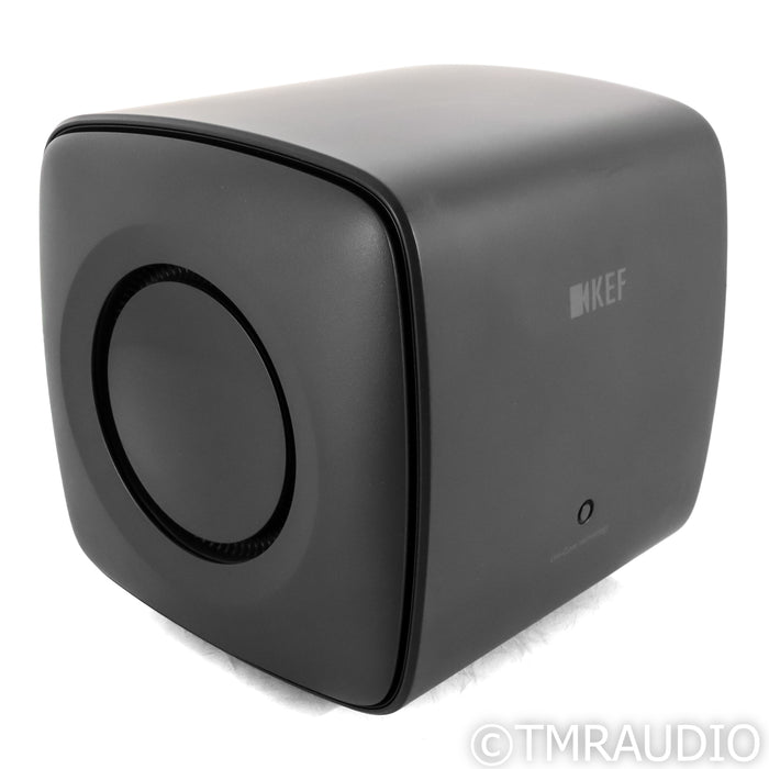 KEF KC62 Dual 6.5" Powered Subwoofer; Carbon Black; KW1 Wireless Adapter