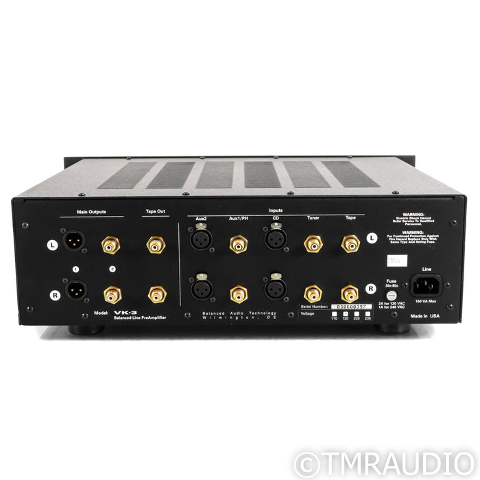 BAT VK-3i Balanced Stereo Tube Preamplifier; (No Remote)