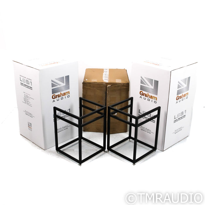 Graham LS8/1 Derek Hughes SE Bookshelf Speakers; Teak Pair w/ Stands (Sealed)