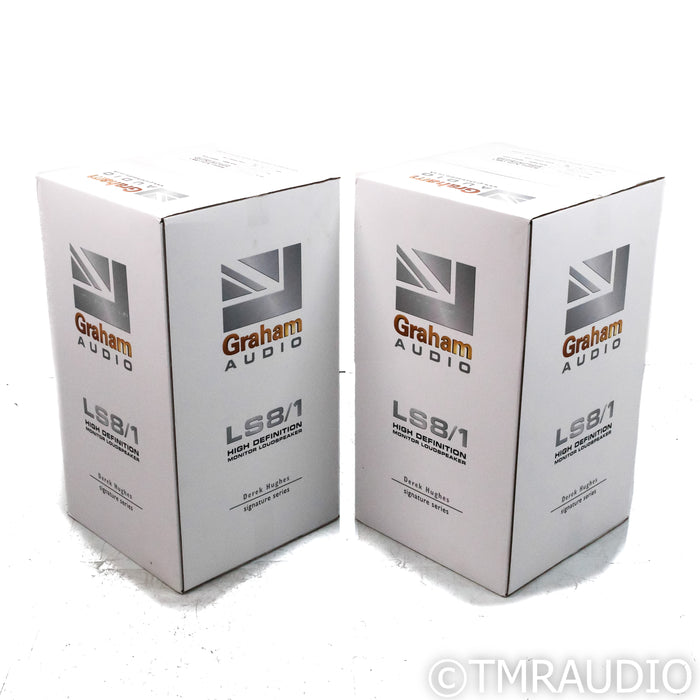 Graham LS8/1 Derek Hughes SE Bookshelf Speakers; Teak Pair w/ Stands (Sealed)