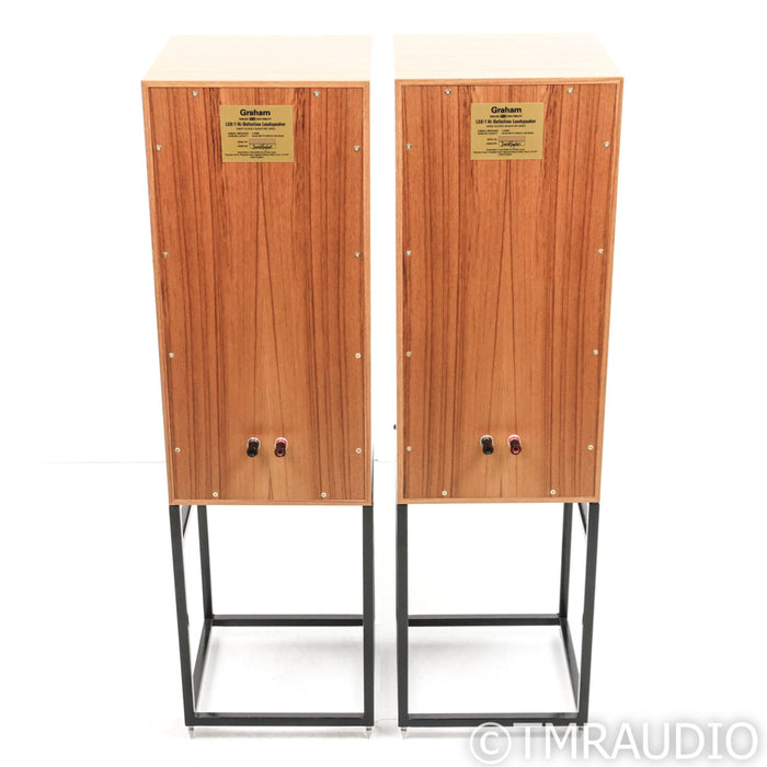 Graham LS8/1 Derek Hughes SE Bookshelf Speakers; Teak Pair w/ Stands (Sealed)
