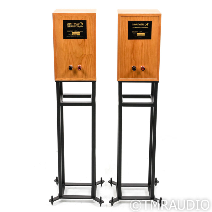 Graham Audio Chartwell LS3/5a Bookshelf Speakers; Cherry Pair w/ Stands