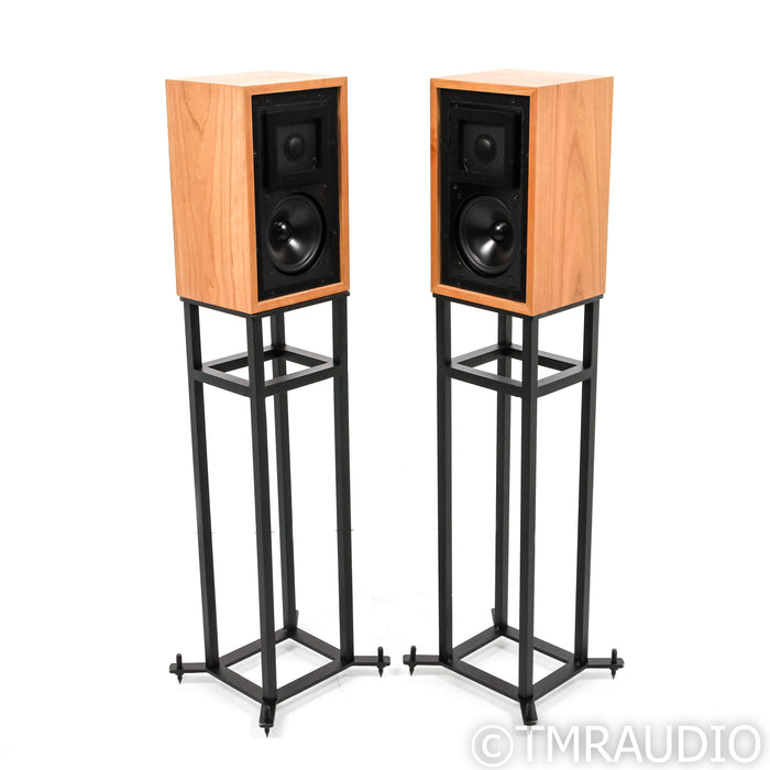 Graham Audio Chartwell LS3/5a Bookshelf Speakers; Cherry Pair w/ Stands