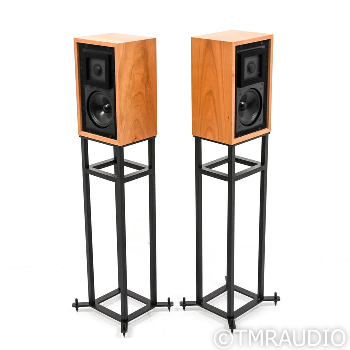 Graham Audio Chartwell LS3/5a Bookshelf Speakers; Cherry Pair w/ Stands