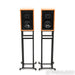 Graham Audio Chartwell LS3/5a Bookshelf Speakers; Cherry Pair w/ Stands