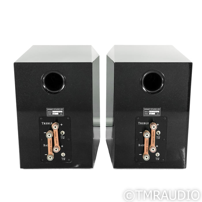 Legacy Audio Studio HD Bookshelf Speakers; Black Pearl Pair (No Grills)